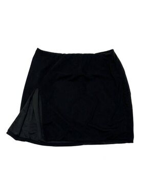 NWT Princess Polly mini slit skirt Bold Move black size 0 NEW
